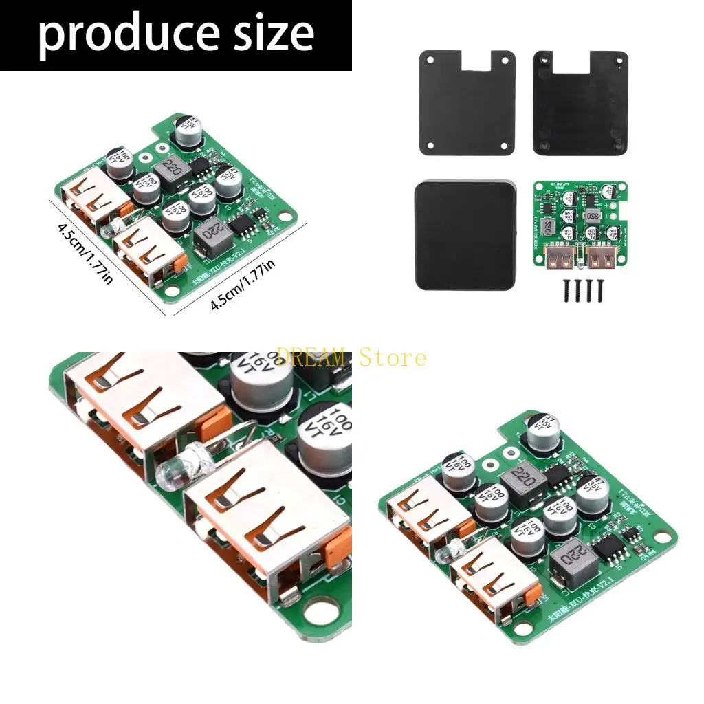 

Конвертер зарядки солнечной батареи 5-30 В 3A до 5 В 3A 9V 2A 12V 1.5A двойной USB-вывод