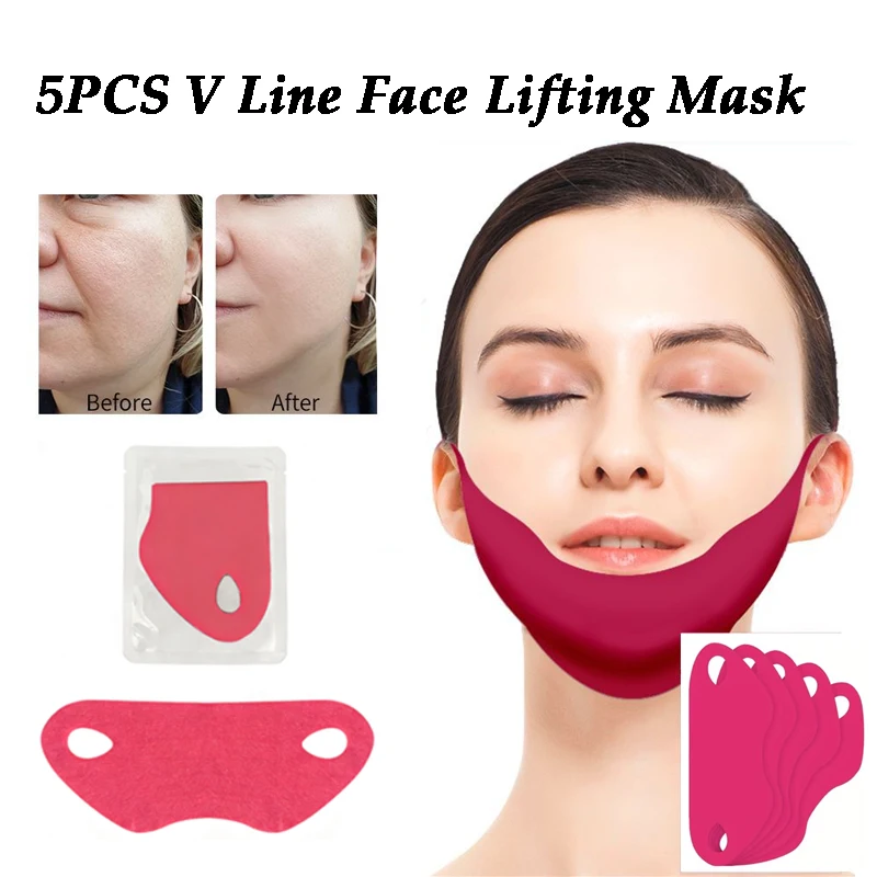 Maschera Lifting Viso a V, Fascia Dimagrante per il Viso Femminile, Riduttore del Doppio Mento, Cinturino Facciale per Rassodare e Tonificare, Strumenti per la Cura della Pelle