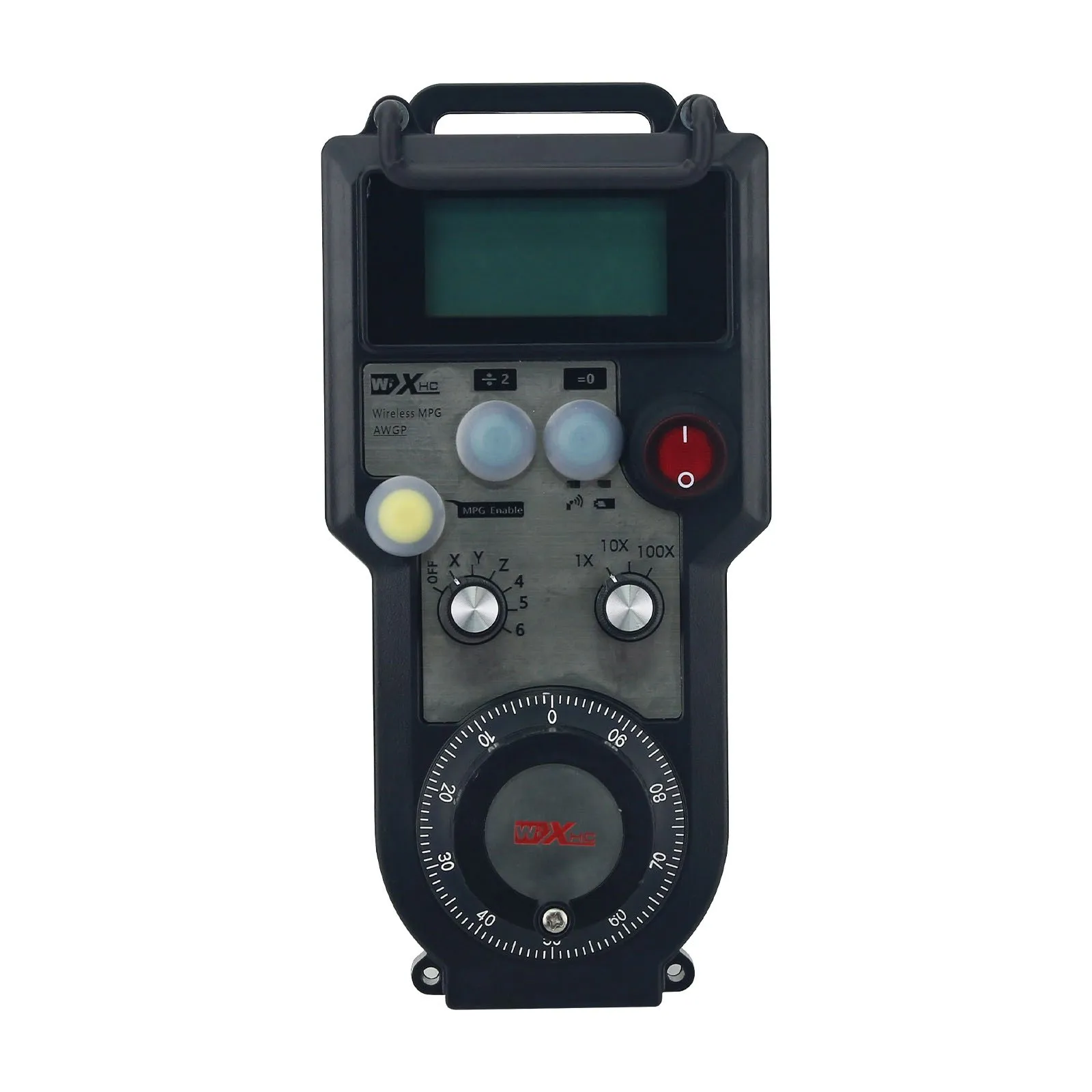 

AWPG 5-Axis CNC Wireless MPG Handwheel 25PPR Manual Pulse Generator with LED Screen for FANUC/Mitsubishi/Siemens/FAGOR