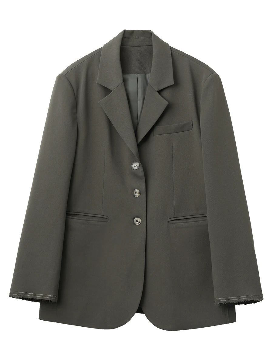 CHIC VEN-Blazers Wide Initiated Pad pour femmes, manteau imbibé ast Line, vêtements de bureau pour dames, veste pour femmes, nouveaux abonnés,