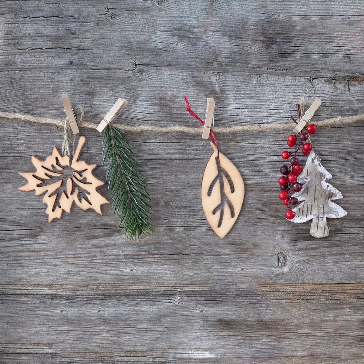 100Pcs Premium Natural Wood Leaf Shaped DIY Wooden Slices Smooth Sanded Craft Pieces for Learning Decorative Projects