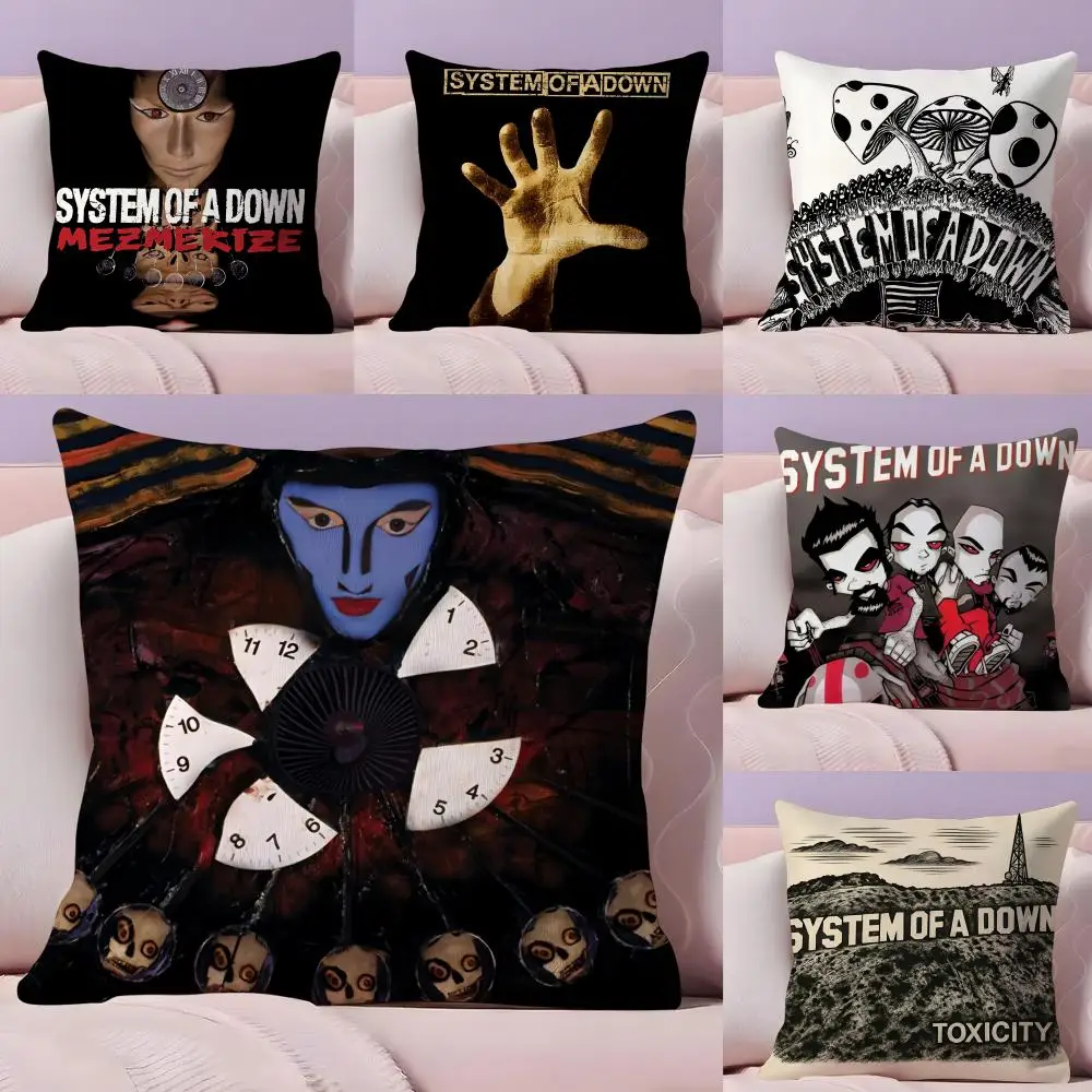 

Band S-System of a Down Pillow Case Plush Fabric Soft Double-Sided Printed Sofa Home Decor Fine Winter Gift Cushion Cover