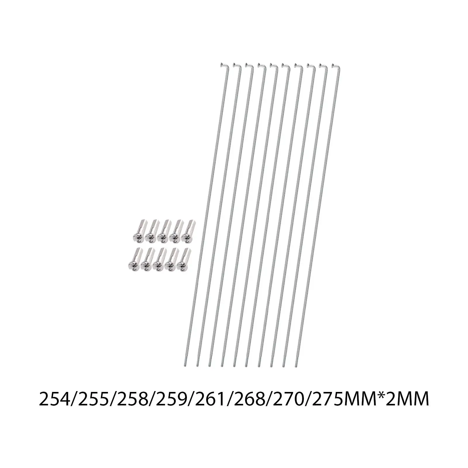 

Набор велосипедных спиц из нержавеющей стали, калибр 14, с колпачками для спиц для колес горного и шоссейного велосипеда, обслуживание видов спорта на открытом воздухе