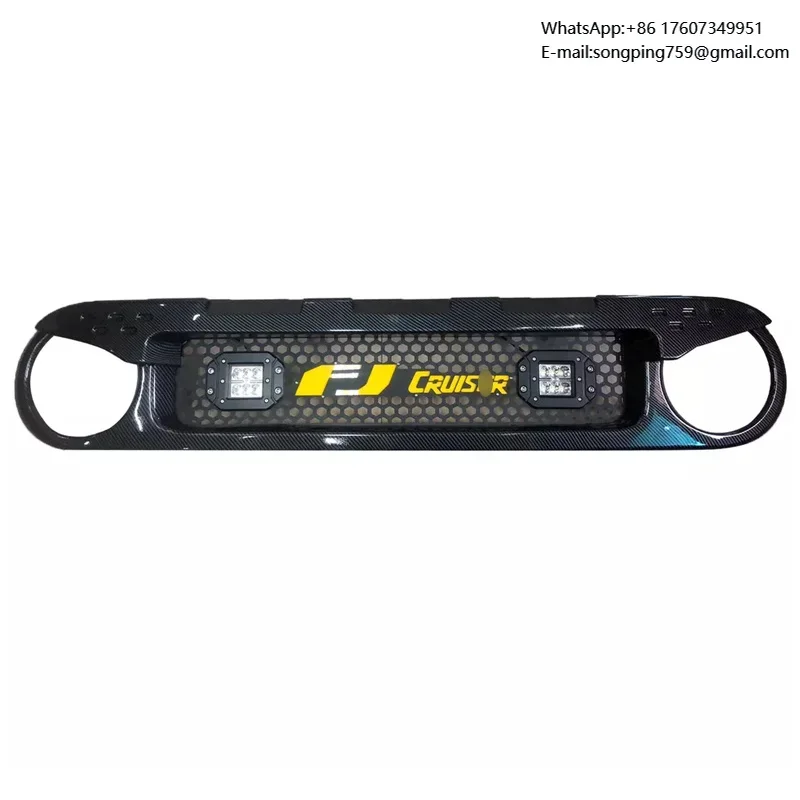 Защитная решетка радиатора для Toyota FJ Cruiser (2007-2020), ABS, хром/черный/серебристый, заводское производство