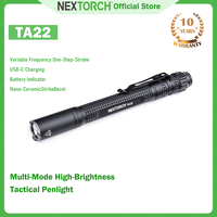 NEXTORCH TA22 EDC multi-mode function high brightness flashlight, Tactical portable pen flashlight, USBC rechargeable, IPX8,