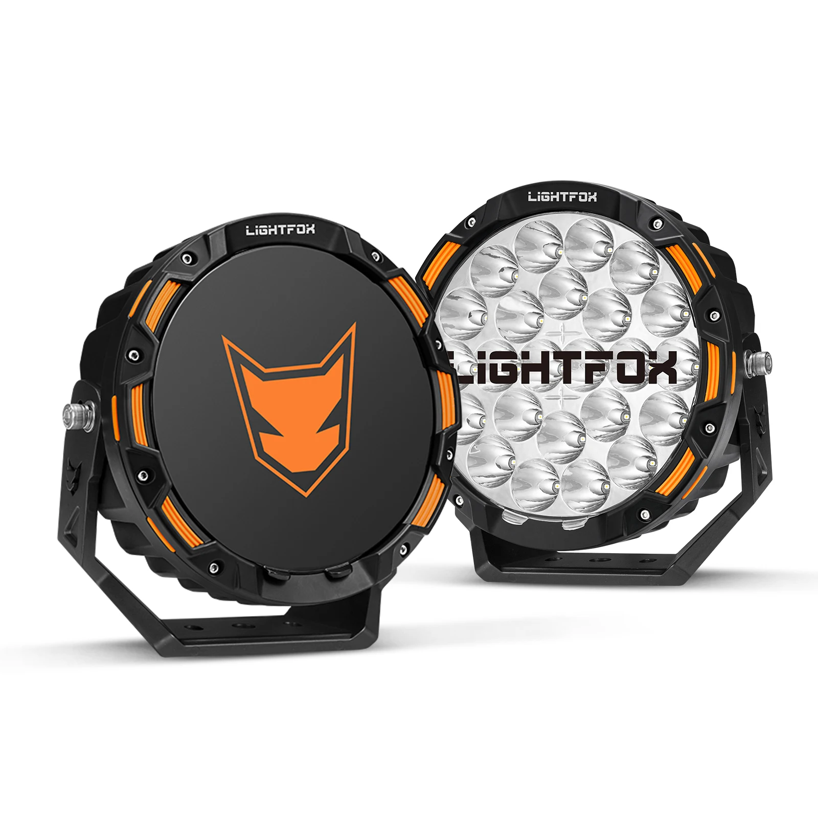 

RLIGHTFOX 4X4 Car Off Road 9 Inch Universal Round LED Driving Lights Offroad Driving Lights