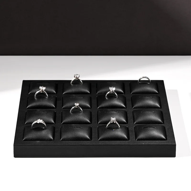 Luxury High-end Trays Leather Rings Necklaces Earrings Trays Exclusive Jewelry Counter Durable Home Decor Tabletts ZY40TP