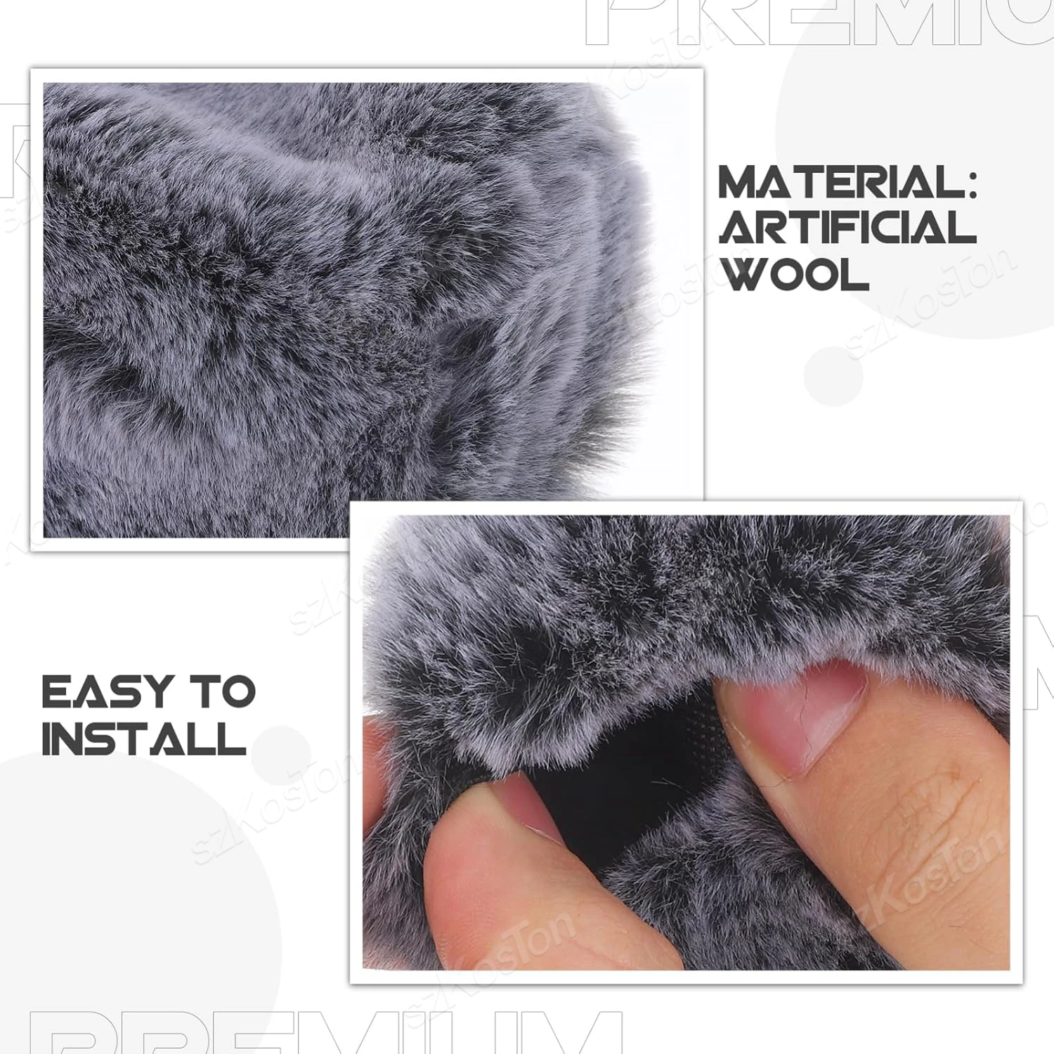 For DJI Rode Wireless GO Mic Wireless Lavalier Microphone Handle Fur Windscreen Stand Adapter for YouTube TikTok Live Streaming