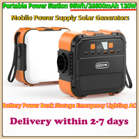 Mobile Power Supply Portable Power Station 98Wh/26800mAh Solar Generators 120W Battery Power Bank Storage Emergency  Camping