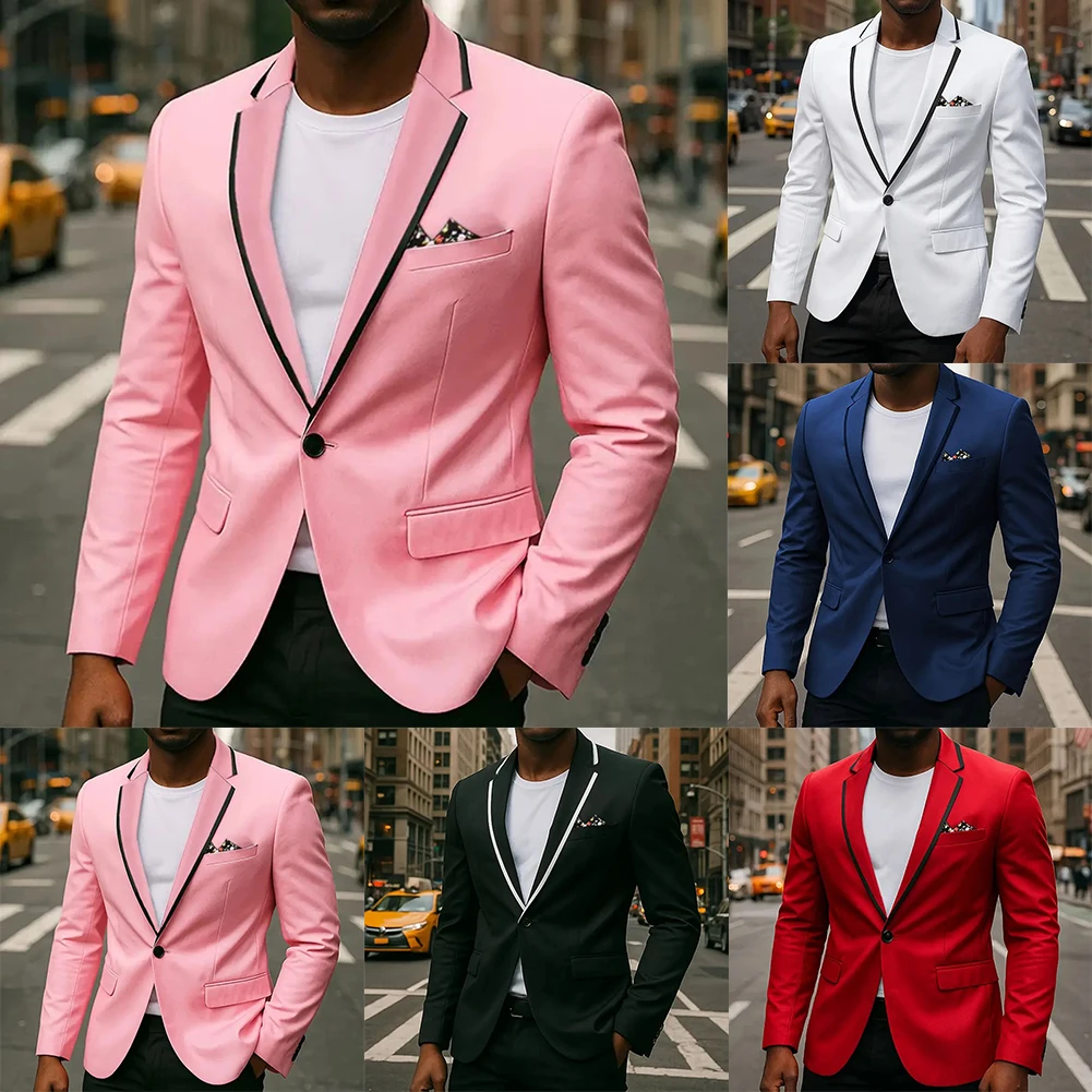 Casual Suit Jacket Business Jacket 5 Spandex 95 Polyester Elegant Blazer Korean Style Long Sleeve Design Luxury Jacket