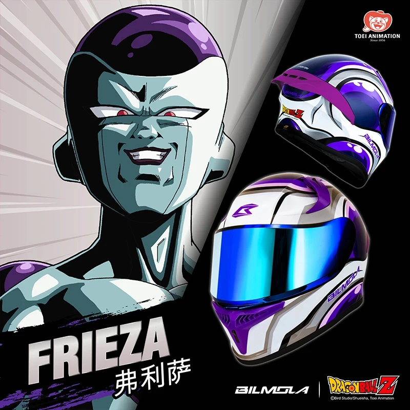 Genuine Dragon Ball Frieza Majin Buu Motorcycle Helmet Full Face Racing Helmets Offroad Motorcycle Helmet Motorbike Sports Helme