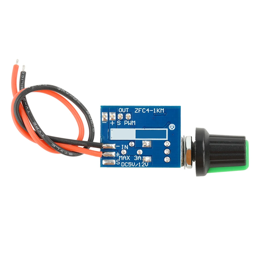 DC12V Manual Four-Wire PWM Fan Speed Motor Controller Board With Knob Switch Electrical Equipment Governor Module Power Supply