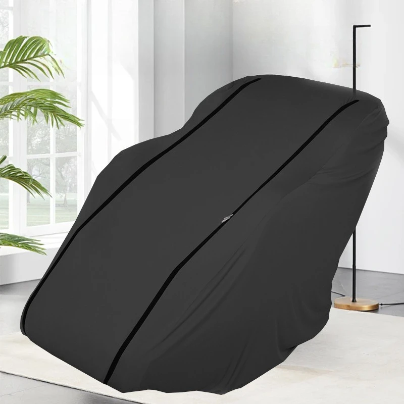 Massage Chair Cover with Zipper, Soft Milk Stretch Cloth Sunshade Anti-scratching Storage Case Dust Cover Protective Cover