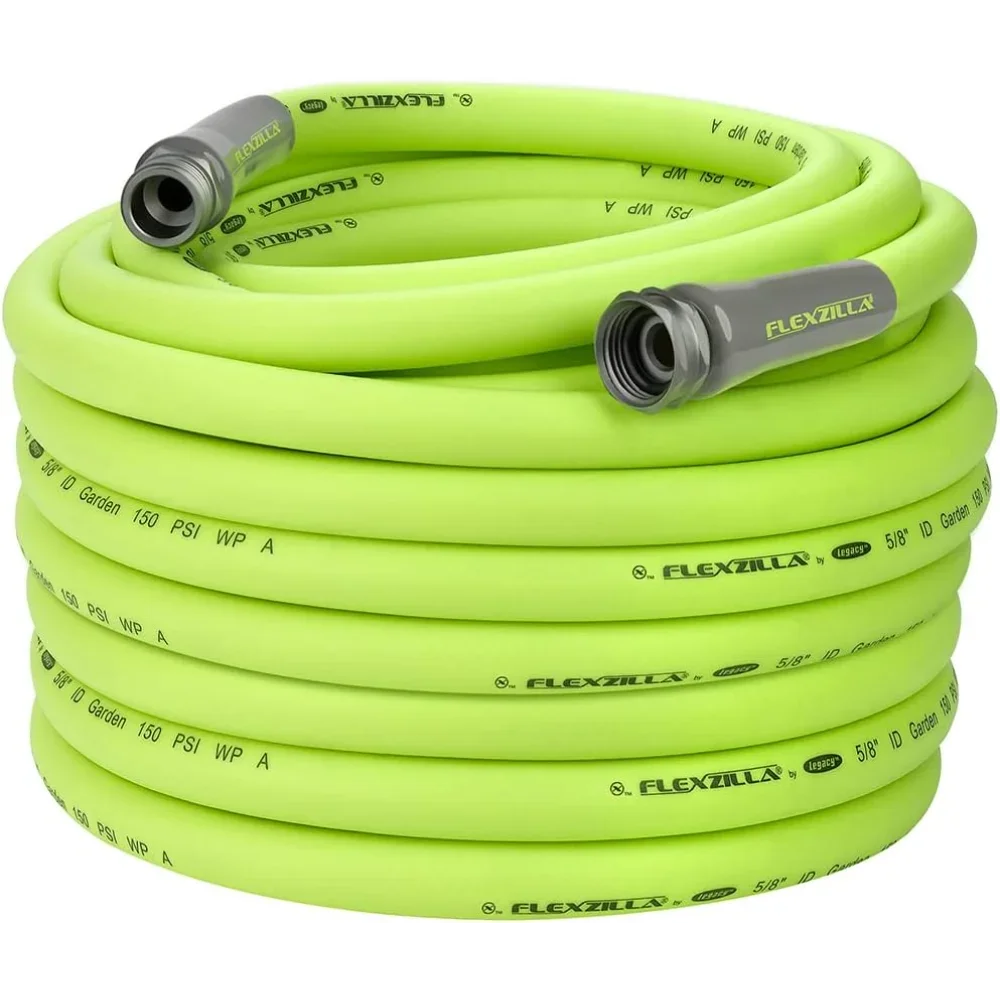 Garden Hose 5/8 in. x 100 ft., Heavy Duty, Lightweight, Drinking Water Safe,Green