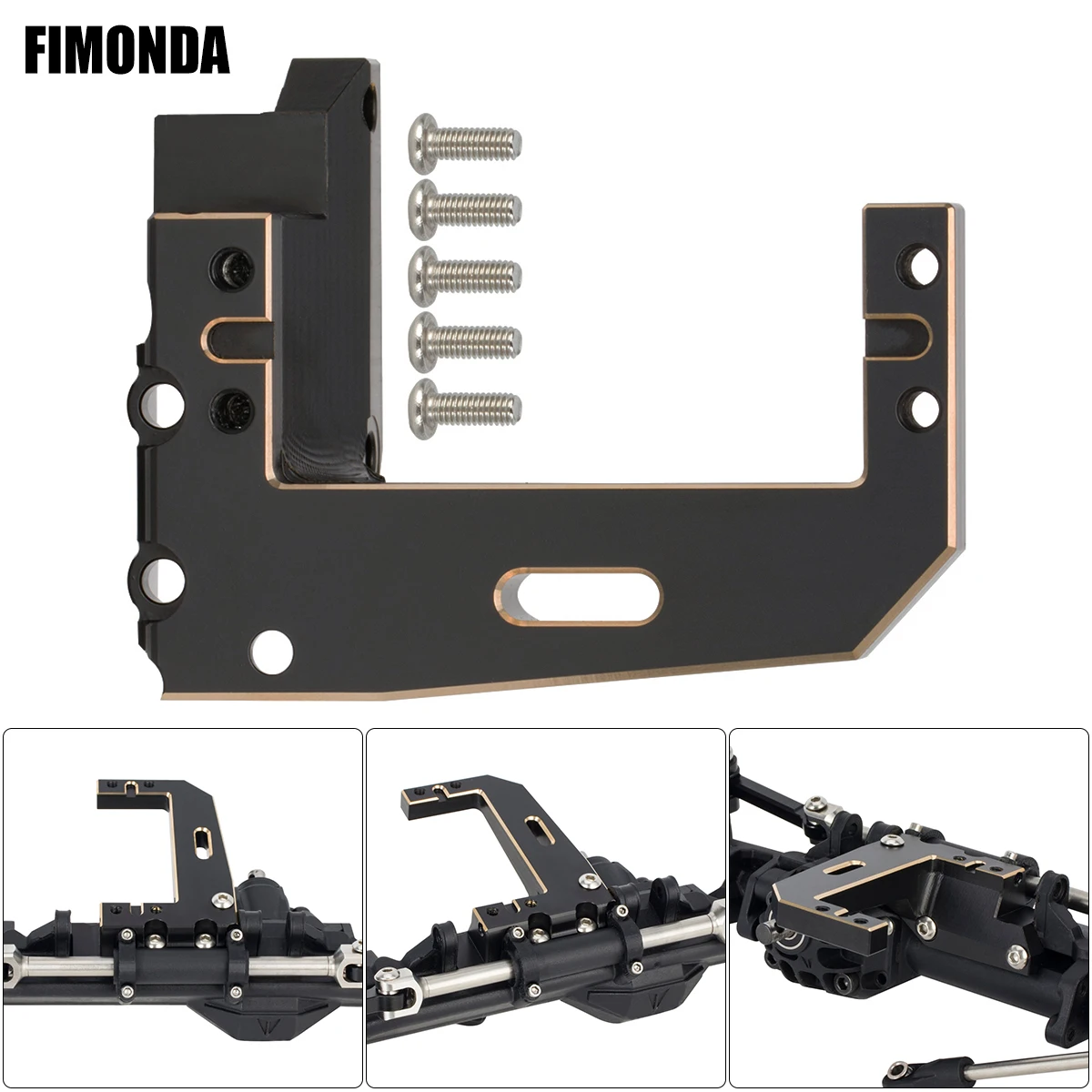 

Brass Servo Mount for Vanquish H10, Optic, Sparco, Yokohama RTR - Durable 1/10 Scale RC Crawler Upgrade Parts