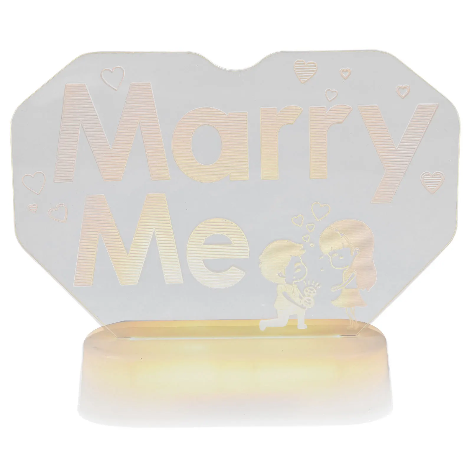 

Marry Me Neon Light Romantic Letter Lamp For Wedding Proposal Valentine'S Day Decor Love Shaped Night Light Desktop