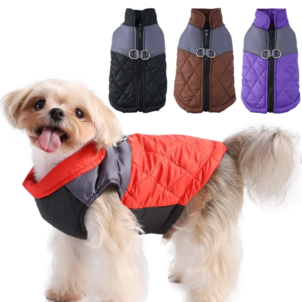Winddichte Hundekleidung, warme Haustier-Wanderjacken für kleine und mittelgroße Hunde, Katzen, Winter-Welpenkostüm, Yorkshire-Outfits mit französischer Bulldogge