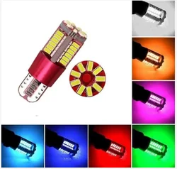 2pcs Car Styling W5W LED Canbus Bulb Car Lights T10 57SMD wy5w 12V 3014 Auto Lamp Lights Marker Light Parking Lamp Motor Wedge