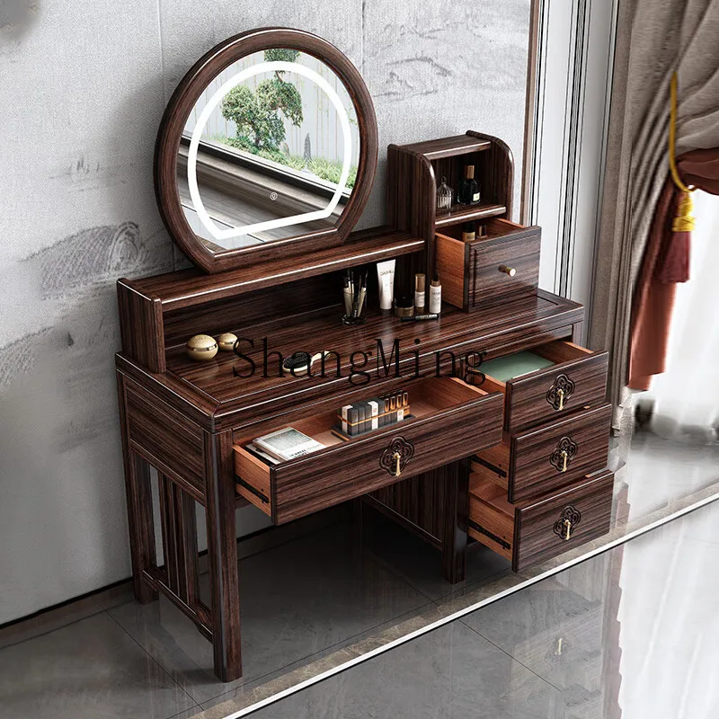 

SM new Chinese-style solid wood dresser household light luxury modern bedroom dressing table storage integrated table