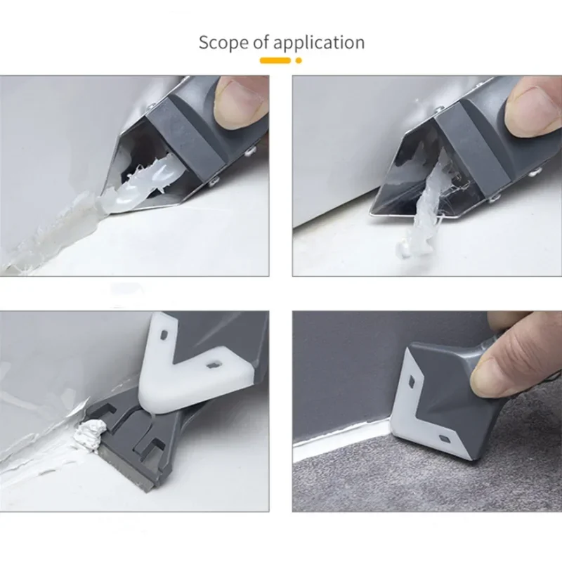 Angle Beauty Sewing Spatula Beauty Sewing Tool 5in1 Silicone Scraper Glue Caulk Remover Knife Glue Floor Mould Removal Tool