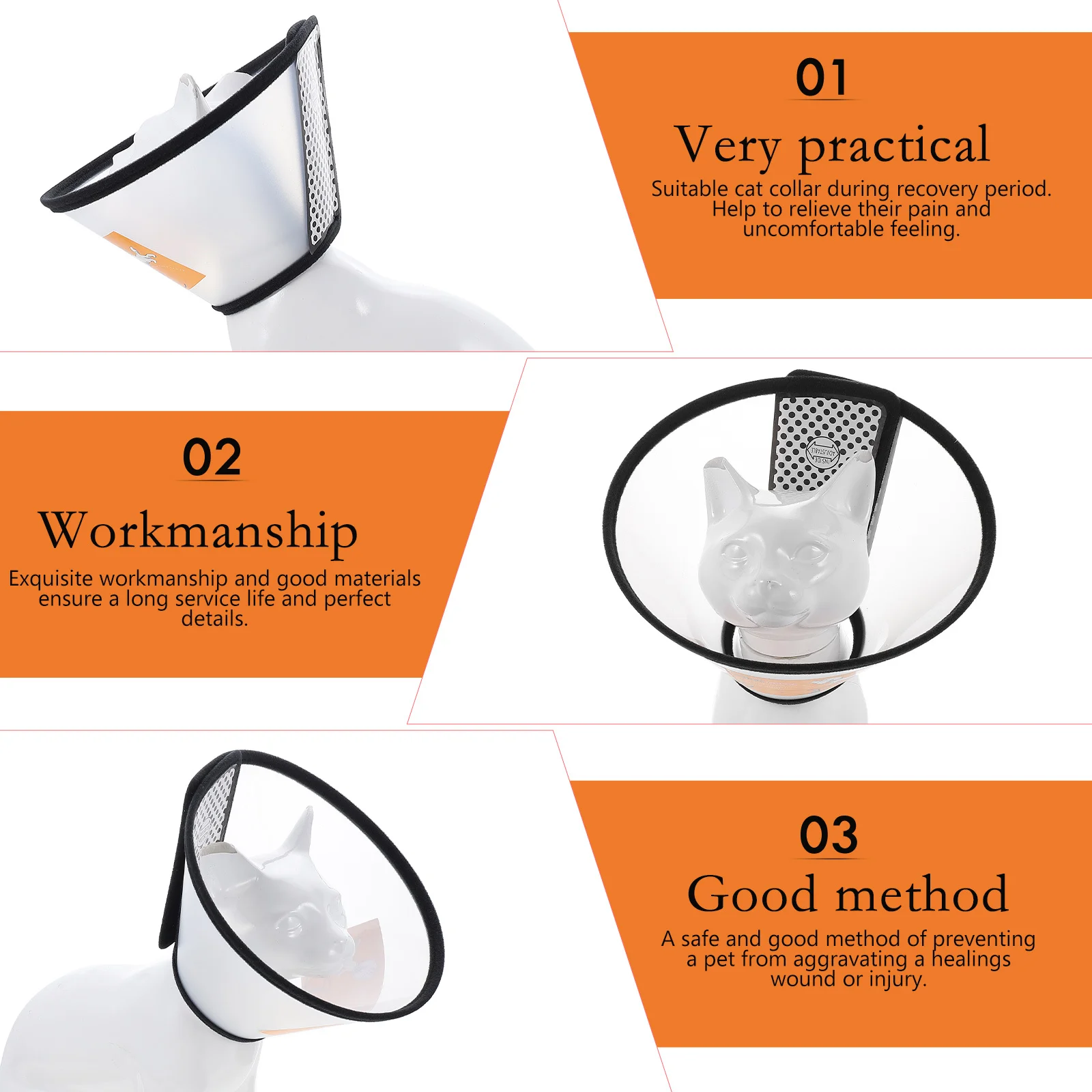 

Pet Recovery Collar Adjustable Soft Neck Cone For Cats Dogs Prevent Licking Biting Healing Protective Cover Pet Supplies