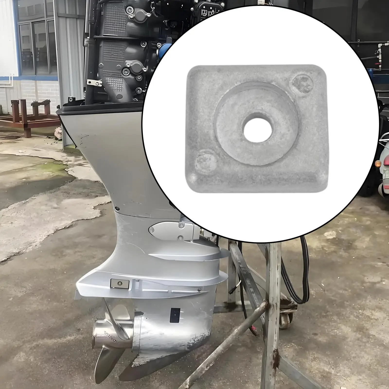

Outboard Motor Anode Block Spare Parts Stable Machine Tool Upgrade Aluminum 8-50HP Engine Outboard Parts Boat Motor Accessories