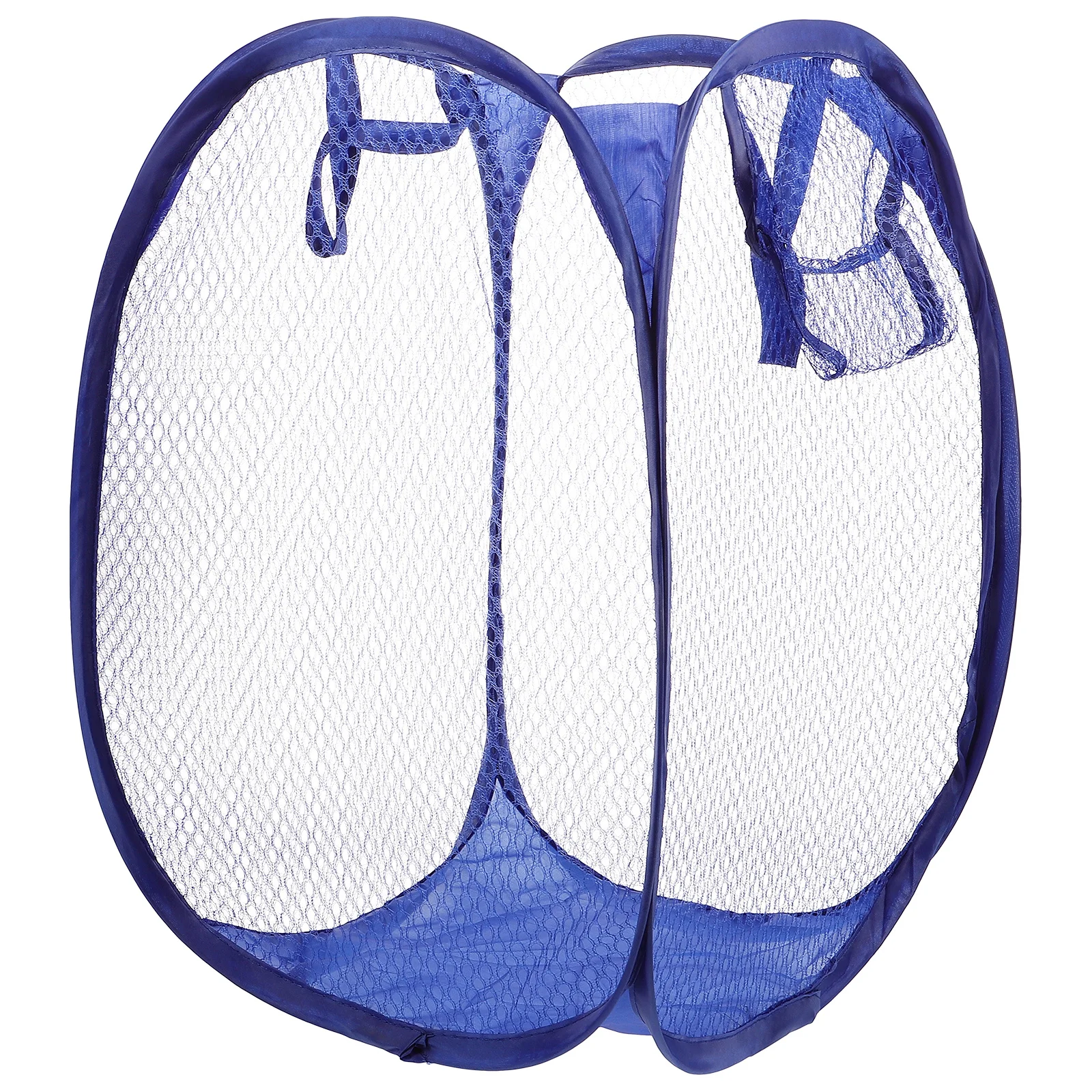 

Pop-Up Mesh Laundry Basket Foldable Blue for College Dorms Apartments and Camping Trips Laundry Hamper Dirty Clothes Basket