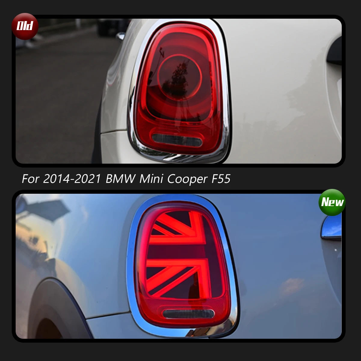 TYPY Car For BMW Mini Cooper F55 F56 2014-2021 Upgrade Modified to New DRL Dynamic Turn Signal LED Taillight Auto Accessories