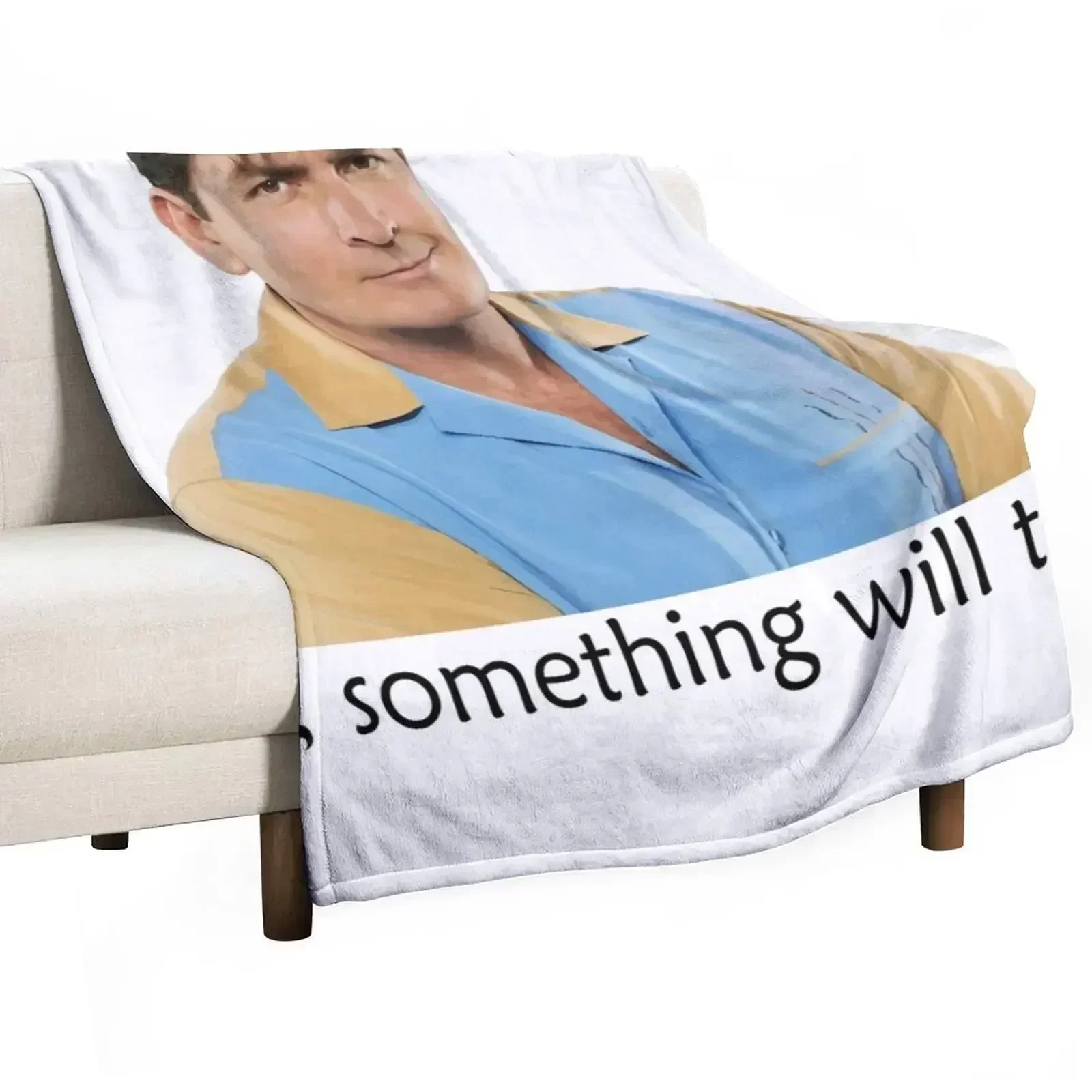 

Charlie Sheen Throw Blanket Camping Kid'S Blankets