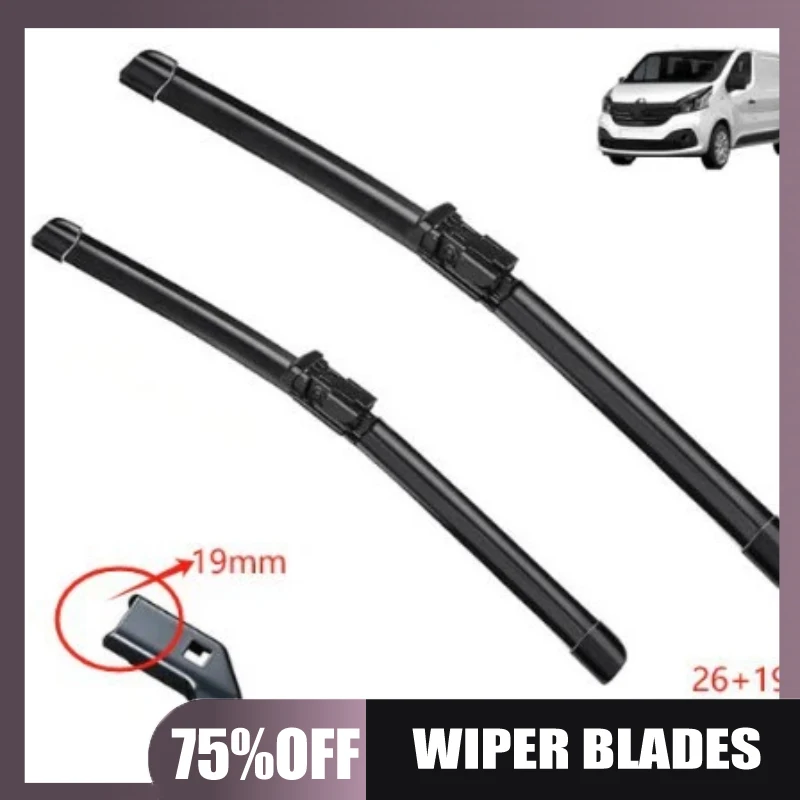 

Suitable for Renault Trafic MK3 2014-2023 (26+19 inches 19mm) wipers