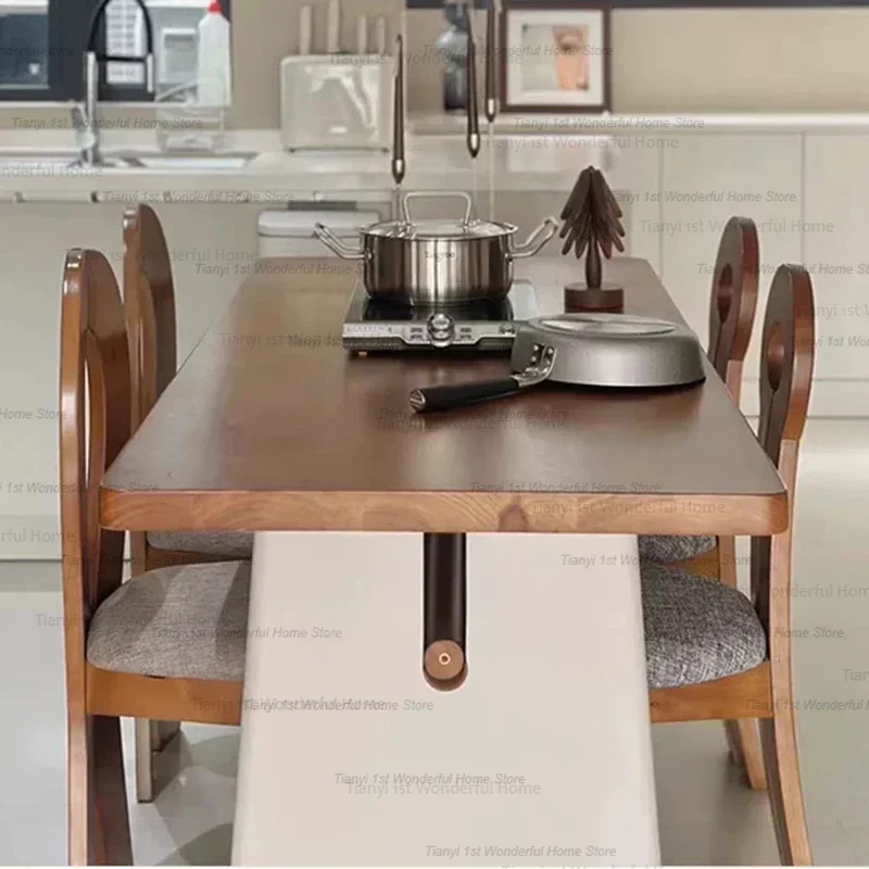 

ZLuxury Nordic Kitchen Dining Tables Coffee Wooden Dining Tables Office Living Room Dinette Home Furniture Tavolo Pranzo LLDTZ