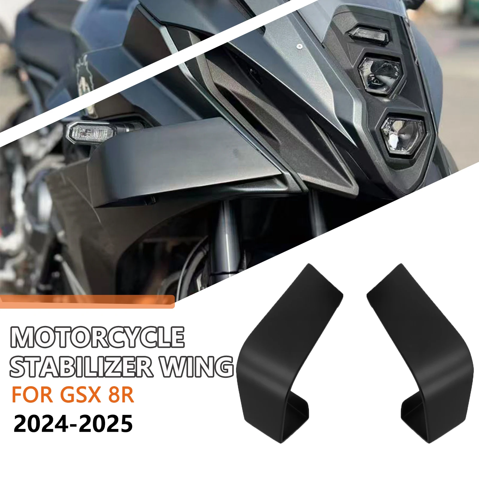 

Прижимная сила для мотоцикла, голые передние спойлеры, аэродинамическое крыло, передний спойлер для GSX8R GSX 8R 2024-2025