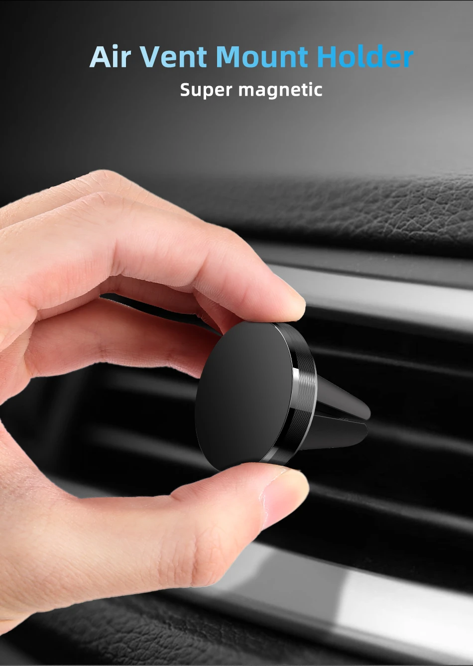 Auto Magnetische Halter Universal Air Vent Halterung Ständer Zubehör Für iPhone Samsung Xiaomi Magnet Halter Stehen im Auto Handy – Detail 1