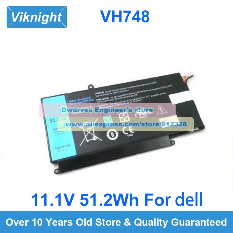 

51.2Wh 11.1V VH748 Battery For DELL vostro 5460 5480 5470 5560 5460R 5480D V5460-2626 5560R Inspiron 14 5439 Notebook Battery