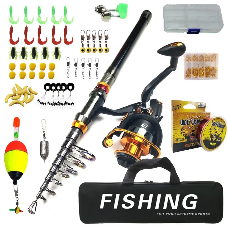 

Fishing Gear Combination Sea Fishing Rod Set Long Throw Lure Rod Reel Bait Box Complete Set Accessories