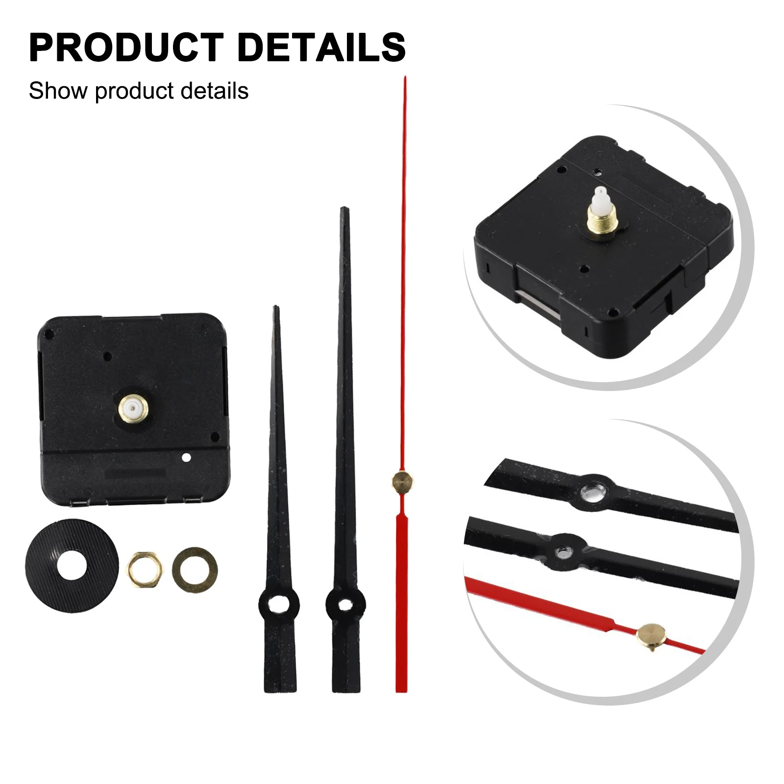Fashion Quartz Wall Clock Movement 24-hour For DIY Decor Module Motor Hand Kit Hands Quartz Clock Repair Movement
