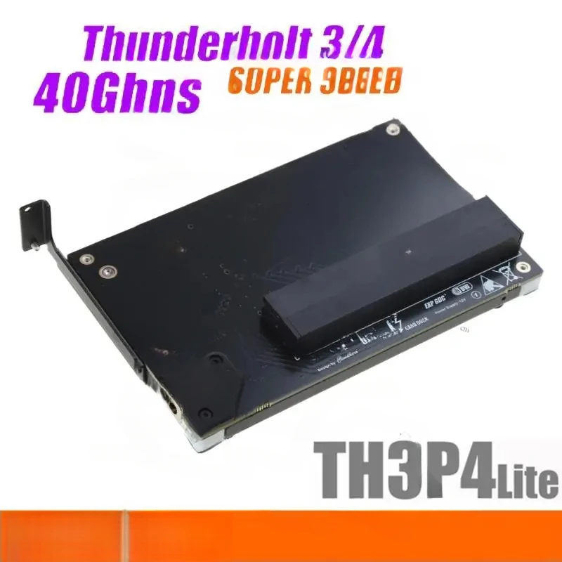 G8DB Portable TH3P4 Lite GPU Dock Graphics Video Card Extension Bracket Thunderbolt-Compatible 3/4 40Gbps DC-Power Supply