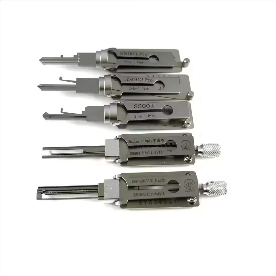 SS001 SS002 SS003 SS004 SS005HOT sale  Locksmith Tools for Door Lock Repair Tools ,Home Kit for Lock Lishi 2 IN 1 Door LockTools