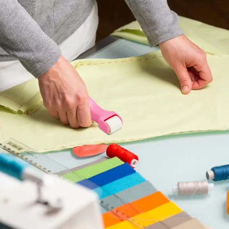 Hand Roller Fabric Pressing Roller Home DIY Sewing Accessories Seam Ripper Easy-Grip Handle Embroidery Tools For Wallpaper Ink &