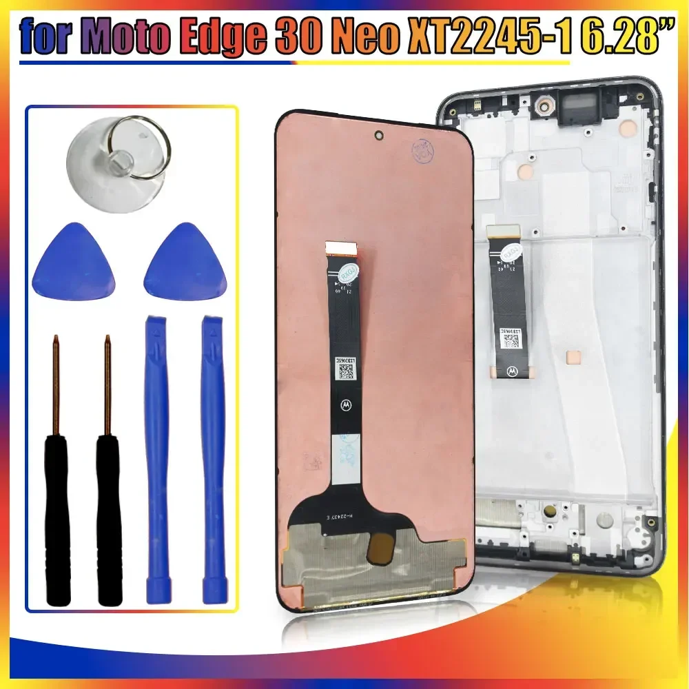 

AMOLED LCD for Motorola Moto Edge 30 Neo XT2245-1 LCD Display Touch Screen Digitizer Replacement for Moto Edge 30 Neo XT2245-1