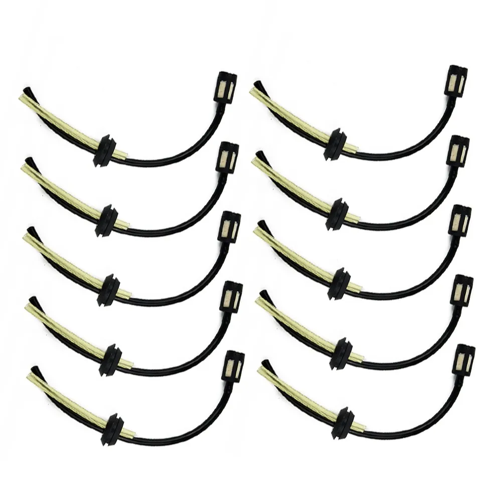 Peças sobressalentes Fuel Line Kit Conjunto, Filtro de Tubo de Mangueira para 4 Stroke Trimmer, Cortador de escova, Borracha Plástica, 10 Pcs por Conjunto