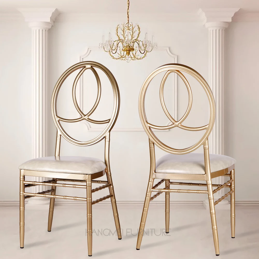 

Hotel Furniture Outdoor Metal Stacking Banquet Wedding Restaurant Phoenix Dining Wedding Chiavari Chair