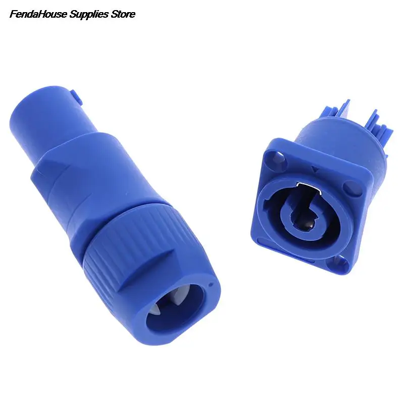 2Pcs/lot Powercon Audio 3P Type A NAC3FCA+NAC3MPA-1 Chassis Plug Panel Connector Withstand Current 20A