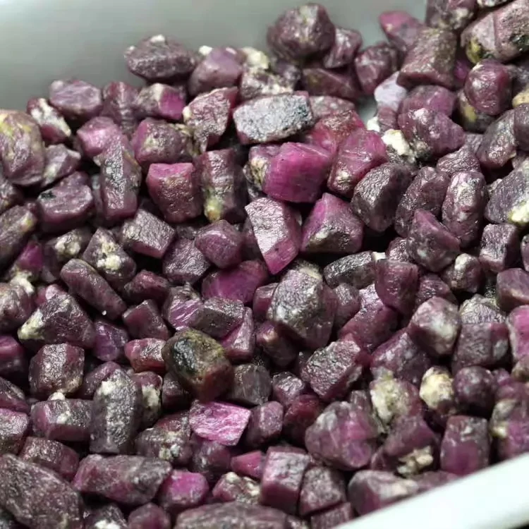 Wholesale High Quality Purple Ruby Reiki Healing Sapphire Raw Gemstone Specimen