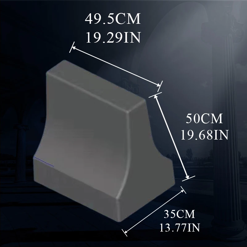 Anti-collision Isolation Pier, Plastic Mould, 50x35x50cm