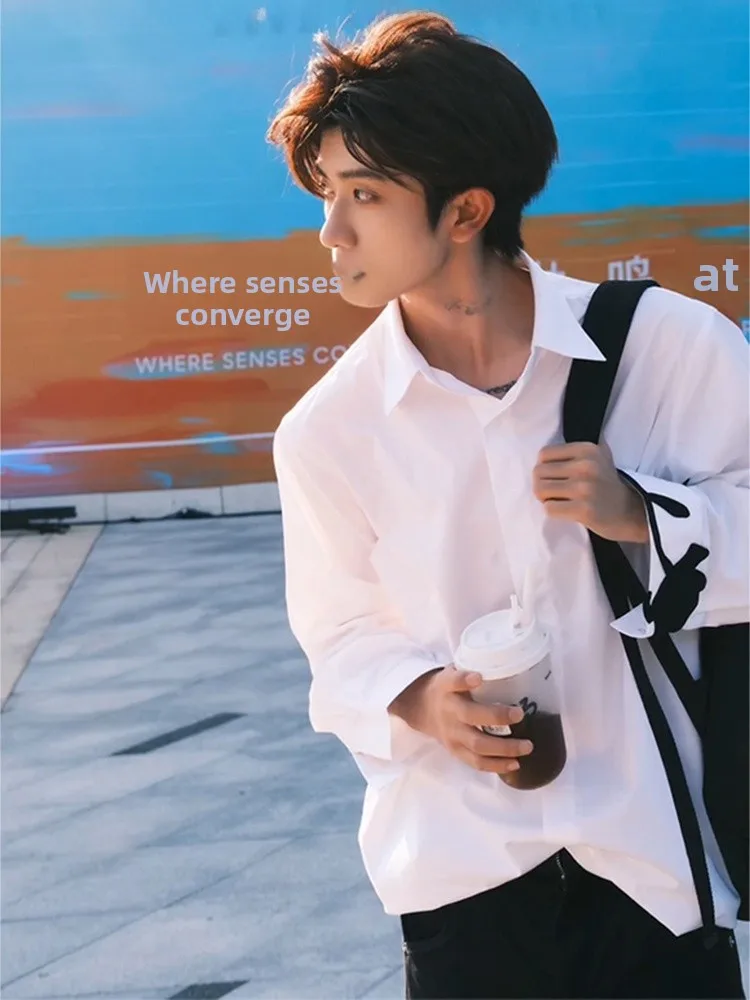 White Long Sve Men'… - image