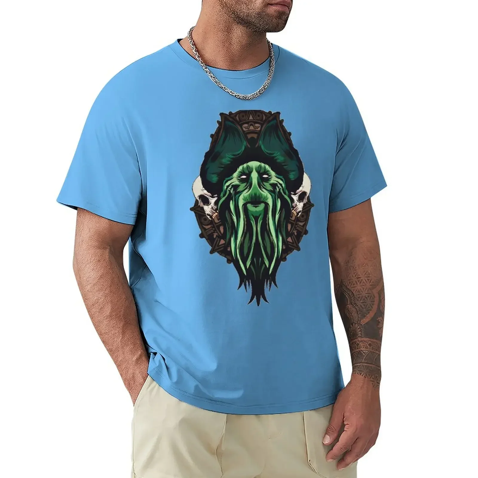 Davy Jones T-Shirt hippie clothes animal prinfor boys men clothings