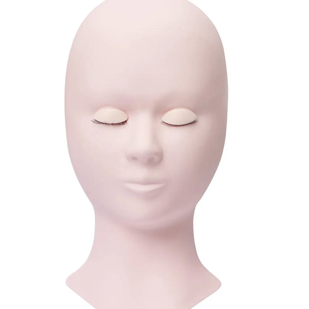 2개입 연습용 실리콘 메이크업 마네킹 도구 교체용 재사용 가능한 눈꺼풀 메이크업 연습 도구 몰드 공급