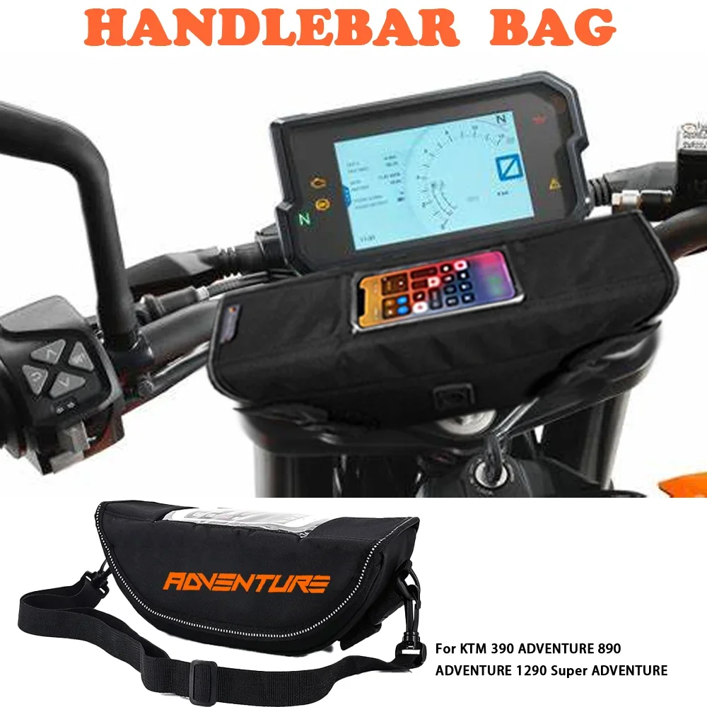 

Motorcycle handlebar bag for 390 ADVENTURE 890 ADVENTURE 1290 Super ADVENTURE portable waterproof phone bag