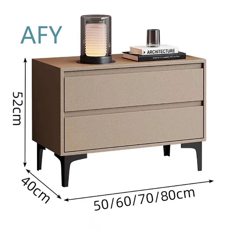 European Glamour Bedside Table for Modern Bedroom Decor Elegant Classic Nightstand Simple Luxury Mesa De Noche Versatile
